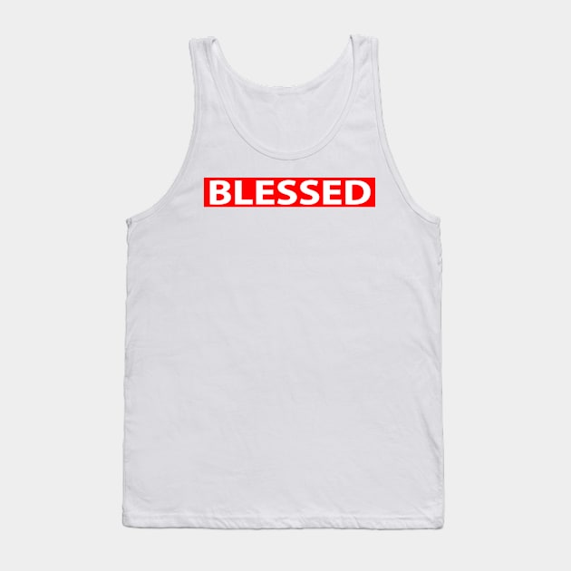 Blessed Cool Inspiration Christian Tank Top by Happy - Design